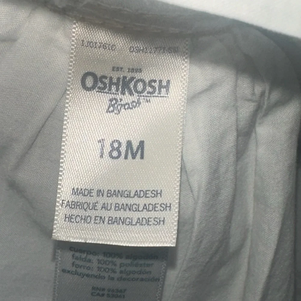 OshKosh B’Gosh Girls Overall Tulle Dress Size 18 Months